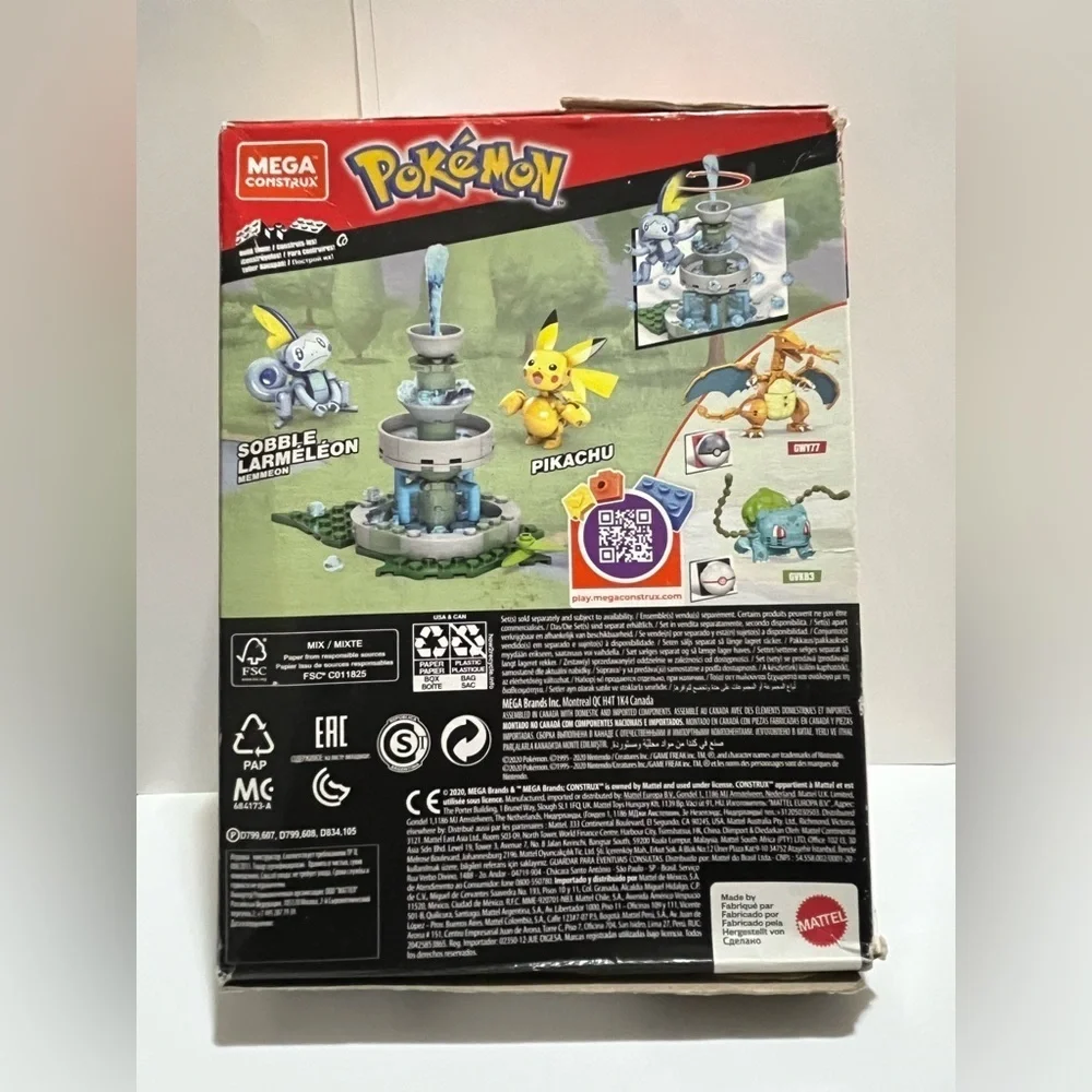 Mega Construx Pokemon Pikachu vs. Sobble Set-Distressed packaging-124 pcs